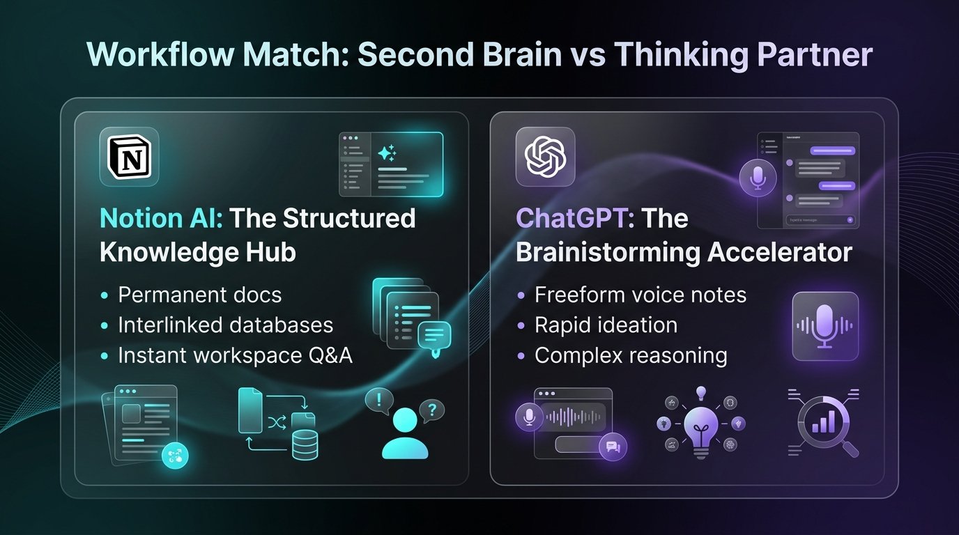 Second Brain vs Thinking Partner Workflow