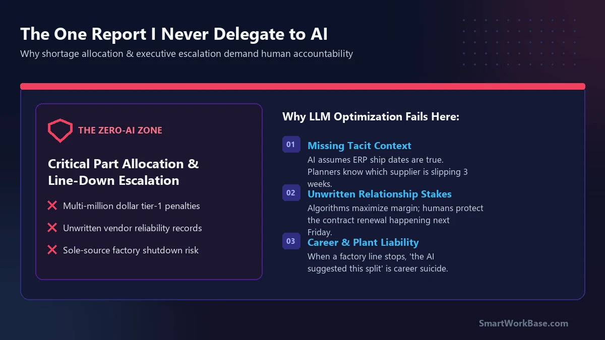 The One SCM Report I Never Delegate to AI
