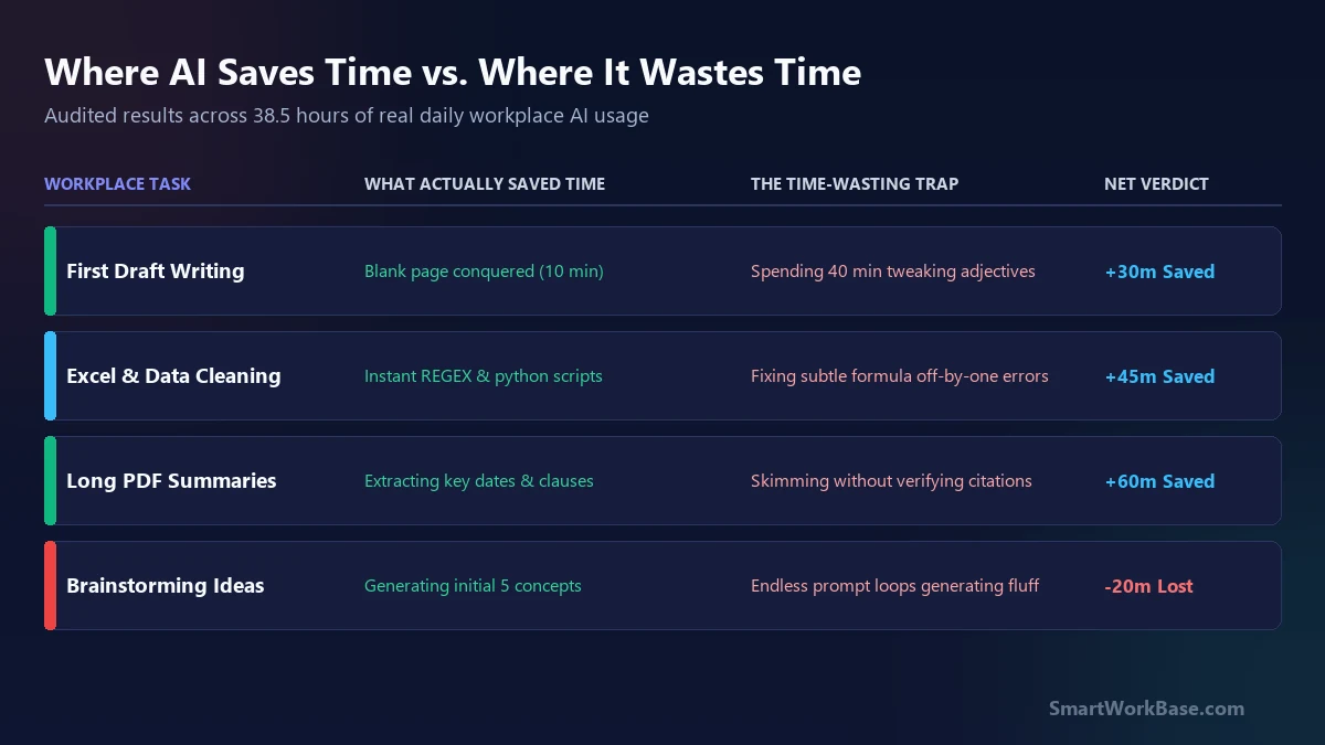 Where AI Saves Time vs Wastes Time