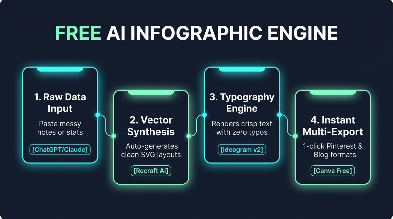 Diagram of Free AI Infographic Creation Engine with Recraft and Ideogram
