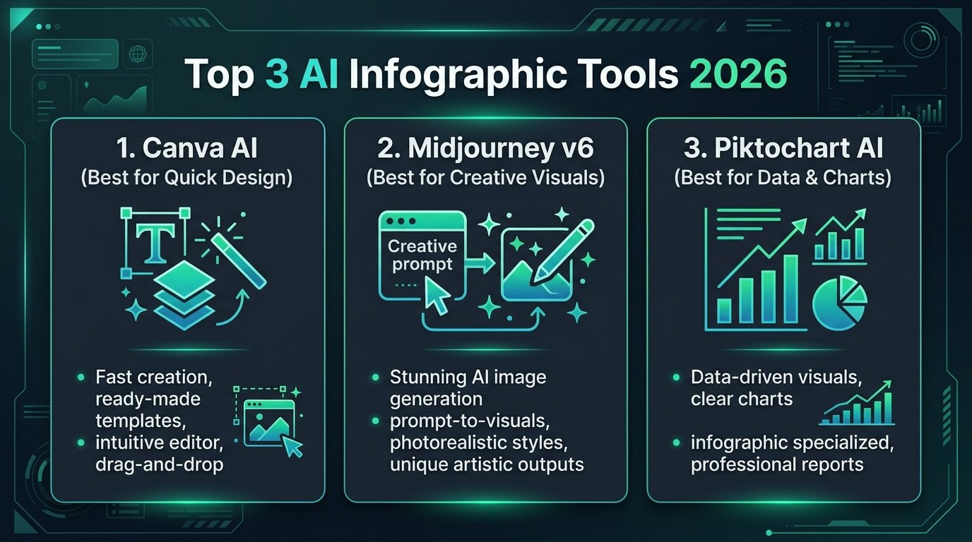 Comparison of Top 3 AI Infographic Generator Tools