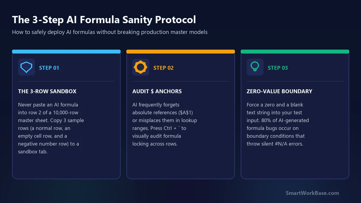 The 3-Step Formula Sanity Protocol