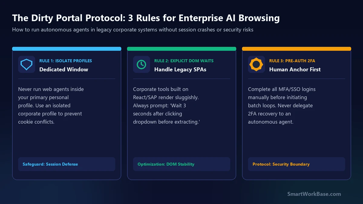 The Dirty Portal Protocol 3 Rules for Enterprise AI Browsing Card